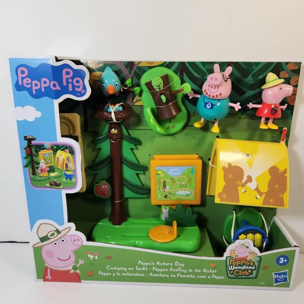 Peppa Pig Peppa's Nature Day Woodland Club Daddy Figures Camping Tent Picnic Map